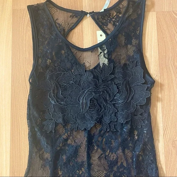 💗LOVE NATION💗-BLACK LACE BODYSUIT - Picture 5 of 10